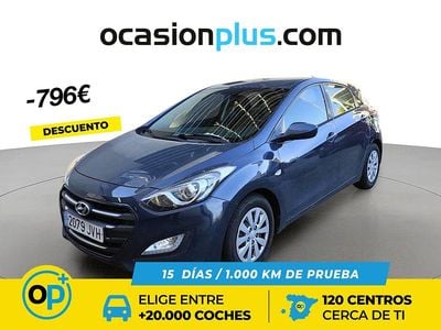Usado Hyundai i30 90 CV (66 kW) 2016 Azul