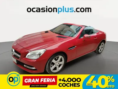Usado Mercedes SLK200 184 CV (135 kW) 2011 Rojo Descapotable