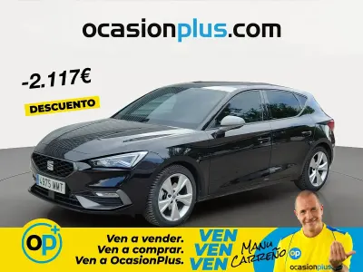 Usado Seat Leon FR 150 CV (110 kW) 2024 Negro Berlina
