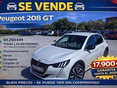 Usado Peugeot 208 GT 100 CV (73 kW) 2022 Blanco Utilitario