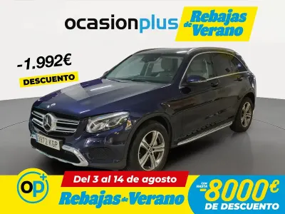 Usado Mercedes GLC250 211 CV (155 kW) 2018 Azul SUV
