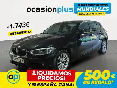 Usado BMW 118 150 CV (110 kW) 2017 Negro Utilitario