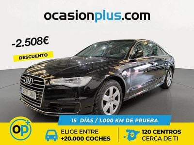 Usado Audi A6 Advanced 150 CV (110 kW) 2016 Negro Berlina