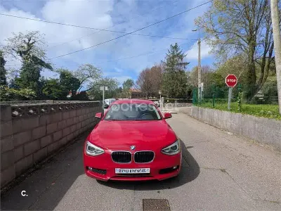 Käytetty BMW 116 Efficient Dynamics 116 HP (85 kW) 2014 Punainen Viistoperä