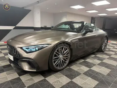 Usado Mercedes SL63 AMG AMG 585 CV (430 kW) 2022 Gris / plata Descapotable