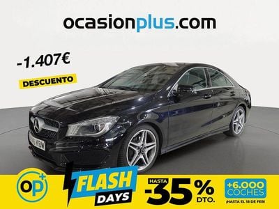 Usado Mercedes CLA180 AMG 122 CV (89 kW) 2016 Negro Berlina