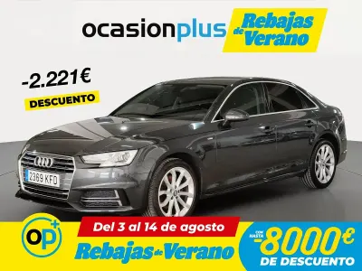 Usado Audi A4 S-Line 150 CV (110 kW) 2017 Gris Berlina