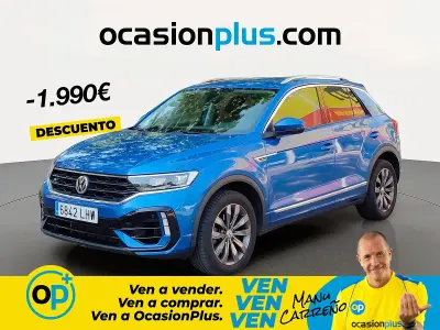 Usado VW T-Roc Sportline 150 CV (110 kW) 2020 Azul SUV