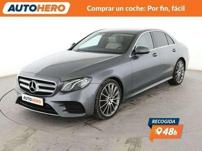 Usado Mercedes E350 AMG line 299 CV (219 kW) 2018 Gris Berlina