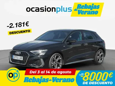 Usado Audi A3 S-Line 116 CV (85 kW) 2021 Negro Berlina