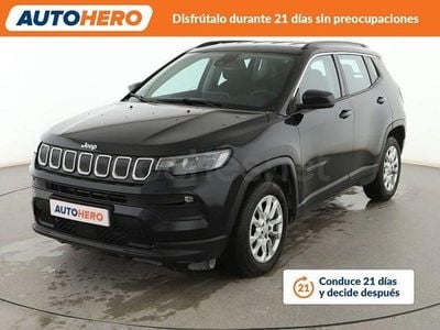Usado Jeep Compass Longitude 130 CV (95 kW) 2021 Negro SUV