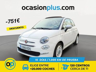 Usado Fiat 500 69 CV (50 kW) 2017 Blanco Descapotable