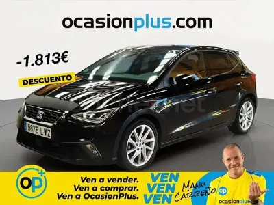 Usado Seat Ibiza FR 150 CV (110 kW) 2022 Negro Utilitario