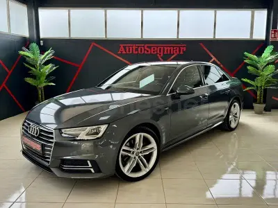 Usado Audi A4 S-Line 150 CV (110 kW) 2017 Gris / plata Berlina