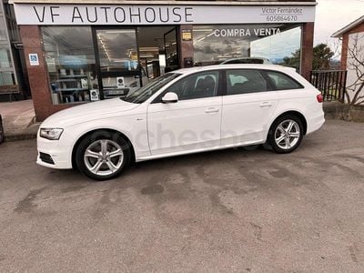 Usado Audi A4 S-Line 150 CV (110 kW) 2014 Blanco Familiar