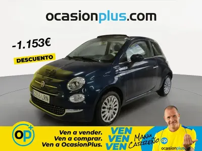 Usado Fiat 500 Dolcevita 70 CV (51 kW) 2021 Azul Descapotable