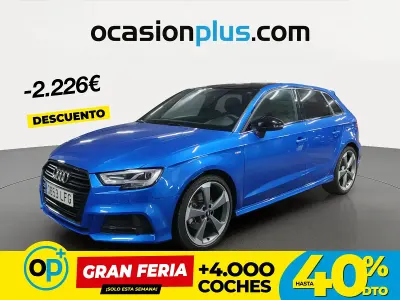 Usado Audi A3 S-Line 150 CV (110 kW) 2020 Azul Berlina