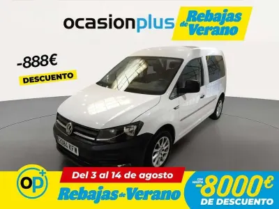 Usado VW Caddy 75 CV (55 kW) 2017 Blanco Monovolumen