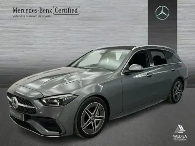 Usado Mercedes C200 AMG line 163 CV (119 kW) 2022 Gris / plateado Familiar