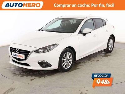 Usado Mazda 3 Style 105 CV (77 kW) 2016 Blanco Berlina