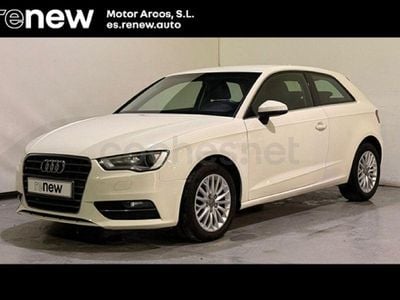 Usado Audi A3 Ambiente 105 CV (77 kW) 2013 Blanco Berlina