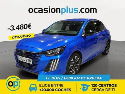 Usado Peugeot 208 Allure 100 CV (73 kW) 2025 Azul Utilitario