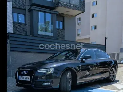 Usado Audi A5 Sportback S-Line 177 CV (130 kW) 2014 Azul Utilitario