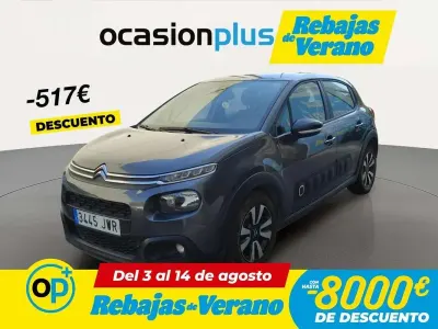 Usado Citroën C3 Feel 75 CV (55 kW) 2017 Gris Utilitario