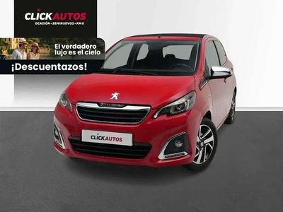 Usado Peugeot 108 Allure 72 CV (52 kW) 2021 Rojo Utilitario