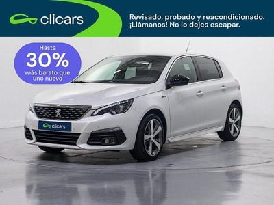 Usado Peugeot 308 GT-line 130 CV (95 kW) 2018 Blanco Berlina