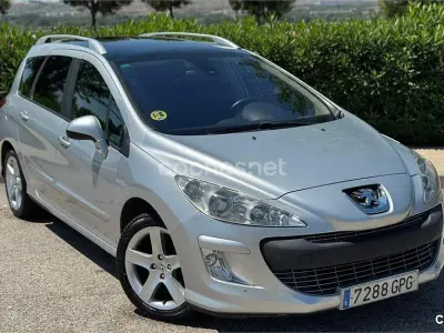 Usado Peugeot 308 SW Premium 110 CV (80 kW) 2009 Gris / plata Familiar