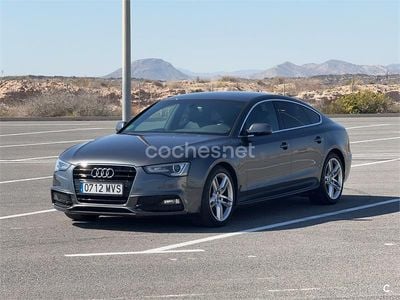 Usado Audi A5 Sportback S-Line 225 CV (165 kW) 2014 Gris / plata Utilitario
