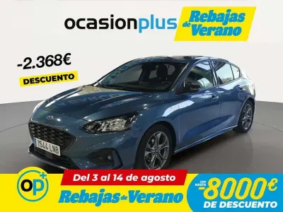 Usado Ford Focus ST-Line 120 CV (88 kW) 2021 Azul Utilitario