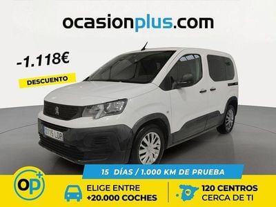 Usado Peugeot Rifter Access 100 CV (73 kW) 2019 Blanco Monovolumen