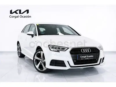 Usado Audi A3 S-Line 110 CV (80 kW) 2018 Blanco Berlina
