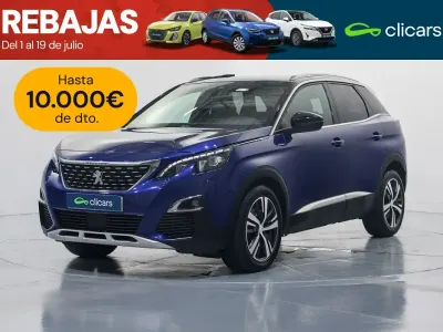 Usado Peugeot 3008 GT-line 130 CV (95 kW) 2020 Azul SUV