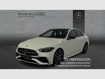 Blanco Usado 2022 Mercedes C220 AMG line Berlina | 39.490 € (Precio justo)