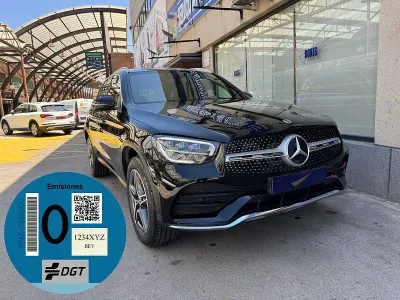 Usado Mercedes GLC300e 313 CV (230 kW) 2022 Negro SUV