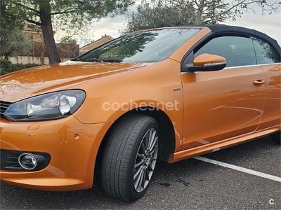 Naranja Usado 2015 VW Golf Cabriolet Descapotable | 12.500 €