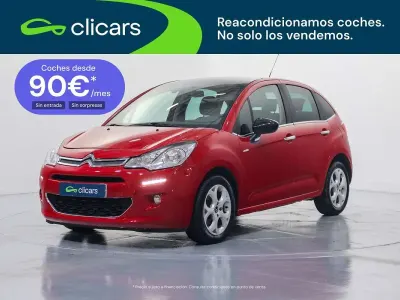 Usado Citroën C3 Feel 82 CV (60 kW) 2016 Rojo Utilitario