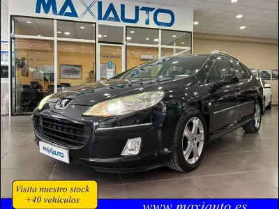 Usado Peugeot 407 Sport 136 CV (100 kW) 2004 Negro Berlina