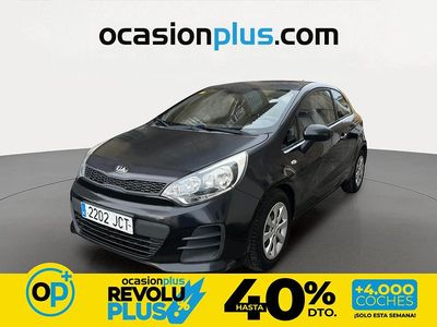 Usado Kia Rio 84 CV (61 kW) 2015 Negro Utilitario