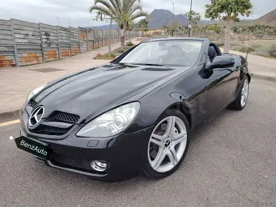 Usado Mercedes SLK200 Edition 184 CV (135 kW) 2010 Negro Descapotable