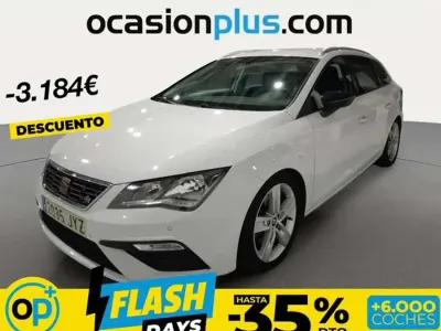 Usado Seat Leon ST FR 150 CV (110 kW) 2017 Blanco Familiar