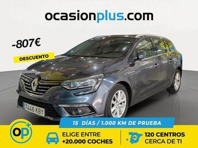 Usado Renault Mégane GrandTour Zen 130 CV (95 kW) 2017 Gris Familiar