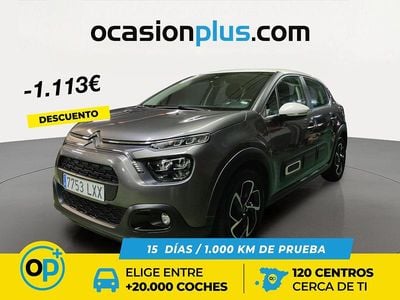 Usado Citroën C3 Feel 83 CV (61 kW) 2022 Gris Utilitario