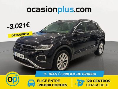 Usado VW T-Roc Life 150 CV (110 kW) 2023 Negro SUV