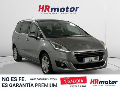 Usado Peugeot 5008 Allure 120 CV (88 kW) 2015 Gris Monovolumen