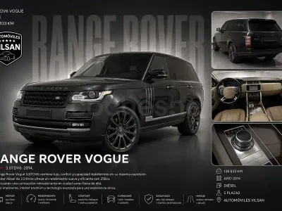 Usado Land Rover Range Rover Vogue 258 CV (189 kW) 2014 Negro SUV