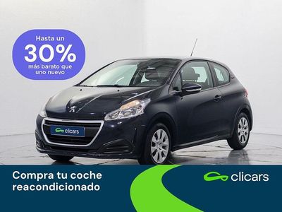 Usado Peugeot 208 Access 82 CV (60 kW) 2016 Negro Utilitario